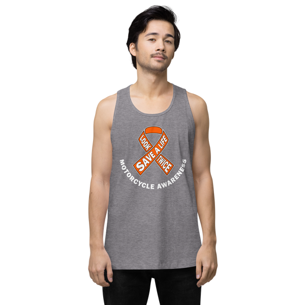 Motorcycle Awareness Men’s Premium Tank Top