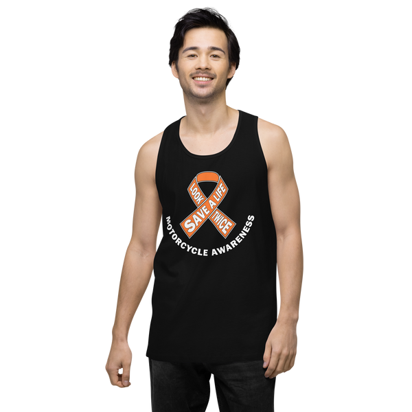 Motorcycle Awareness Men’s Premium Tank Top