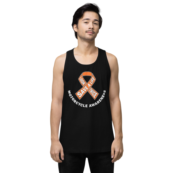 Motorcycle Awareness Men’s Premium Tank Top