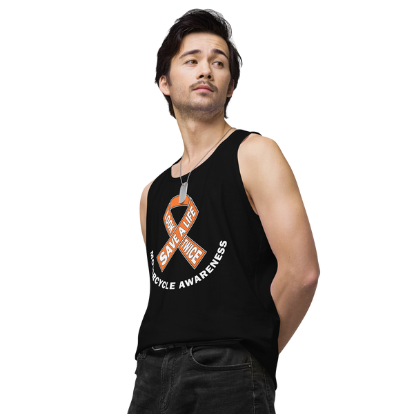 Motorcycle Awareness Men’s Premium Tank Top