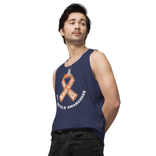 Motorcycle Awareness Men’s Premium Tank Top