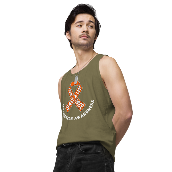 Motorcycle Awareness Men’s Premium Tank Top