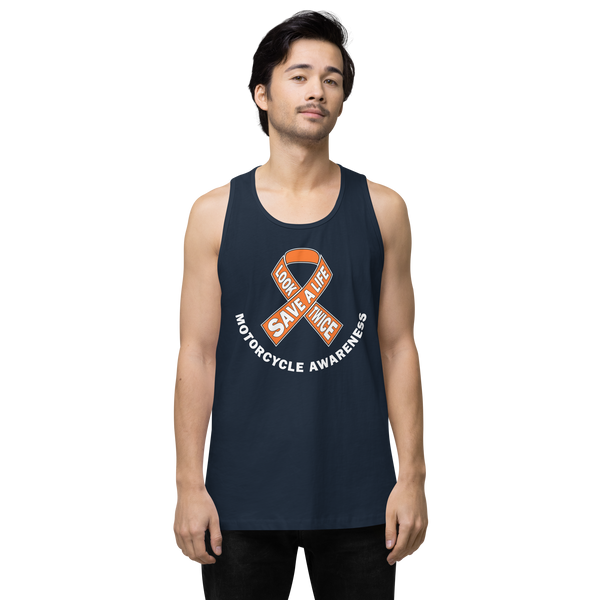 Motorcycle Awareness Men’s Premium Tank Top