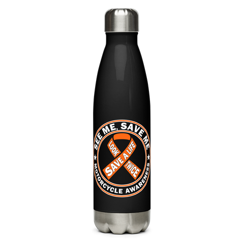 Motorcycle Awareness Stainless Steel Water Bottle