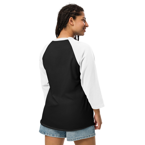 Black Harley Rider Unisex 3/4 sleeve raglan shirt