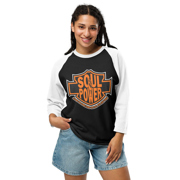 Black Harley Rider Unisex 3/4 sleeve raglan shirt