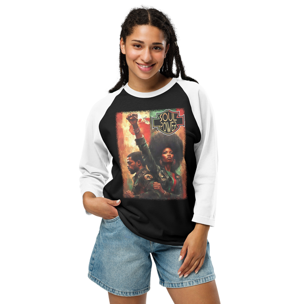 Black Harley Rider Unisex 3/4 sleeve raglan shirt