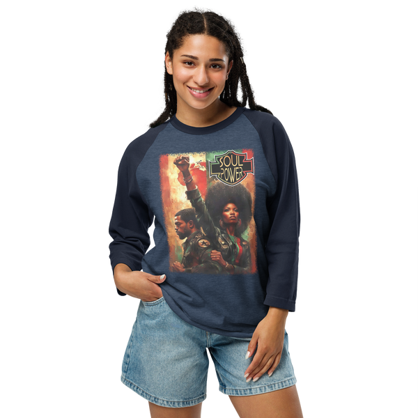 Black Harley Rider Unisex 3/4 sleeve raglan shirt