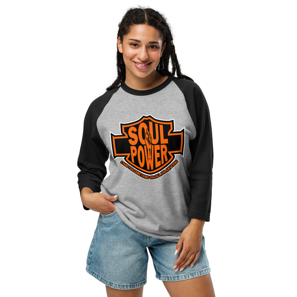 Black Harley Rider Unisex 3/4 sleeve raglan shirt