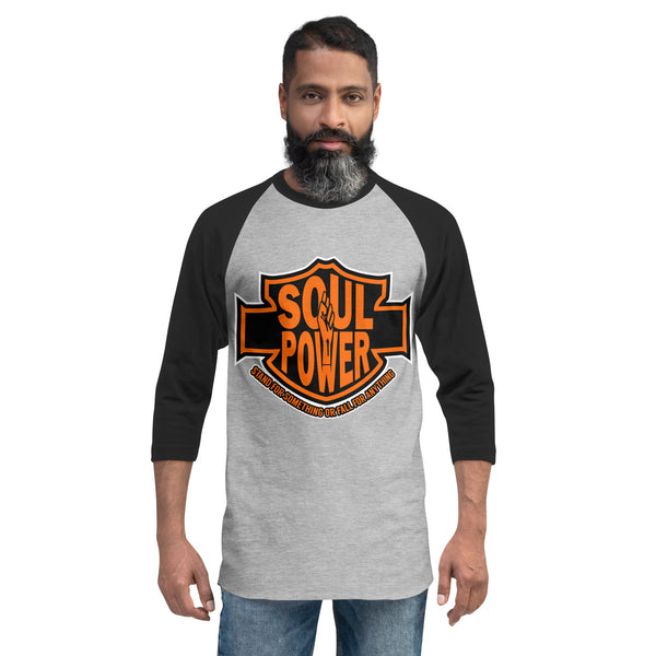 Black Harley Rider Unisex 3/4 sleeve raglan shirt