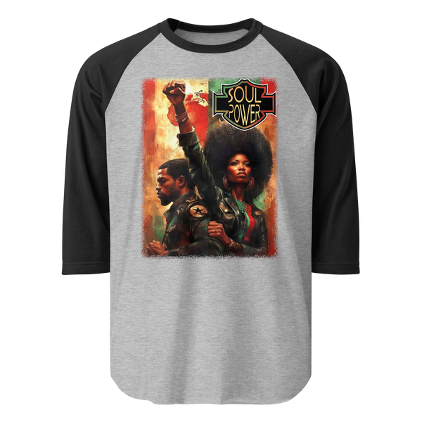 Black Harley Rider Unisex 3/4 sleeve raglan shirt