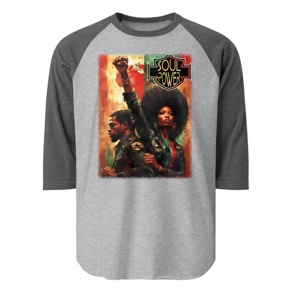 Black Harley Rider Unisex 3/4 sleeve raglan shirt
