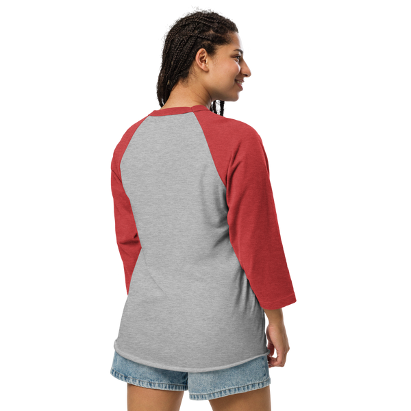 Black Harley Rider Unisex 3/4 sleeve raglan shirt