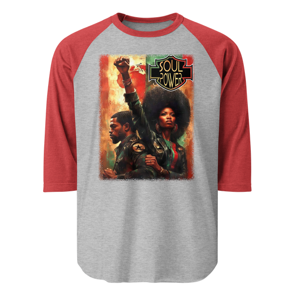 Black Harley Rider Unisex 3/4 sleeve raglan shirt