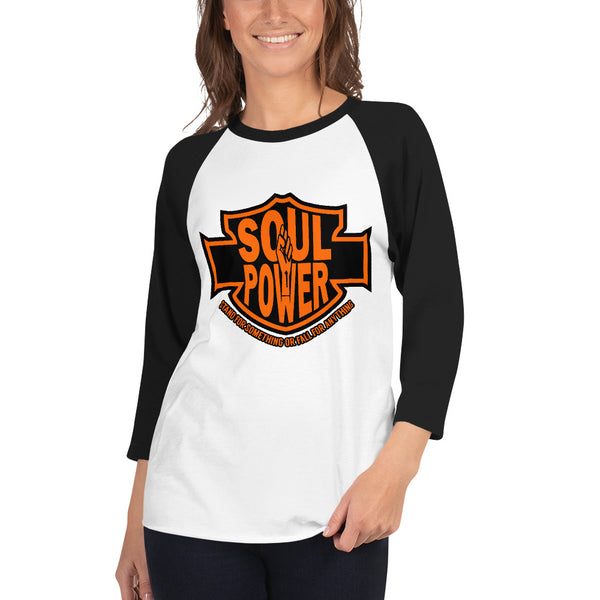 Black Harley Rider Unisex 3/4 sleeve raglan shirt