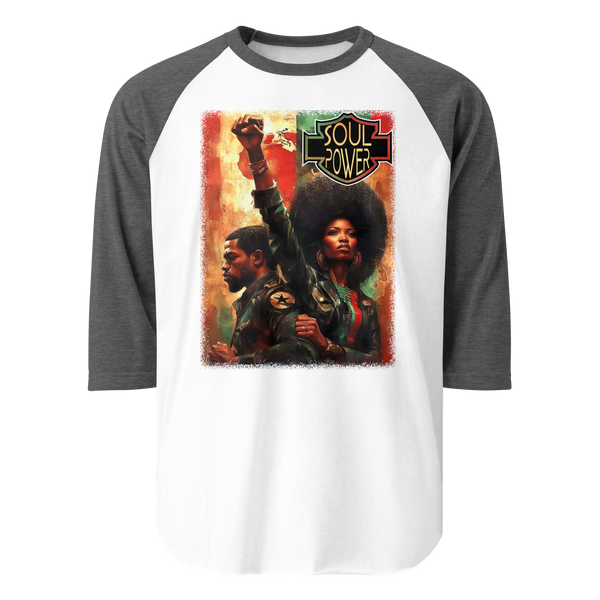 Black Harley Rider Unisex 3/4 sleeve raglan shirt