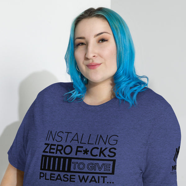 Zero F*cks To Give Womens Tri-Blend Short Sleeve T-Shirt