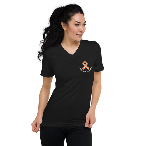 Motorcycle Awareness Women's Short Sleeve V-Neck T-Shirt