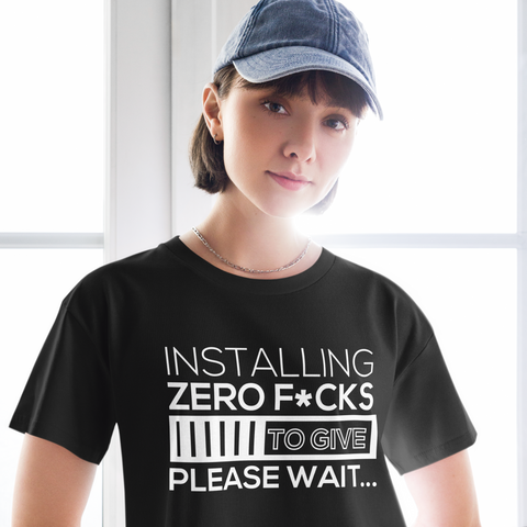 Zero F*cks To Give Women’s crop top