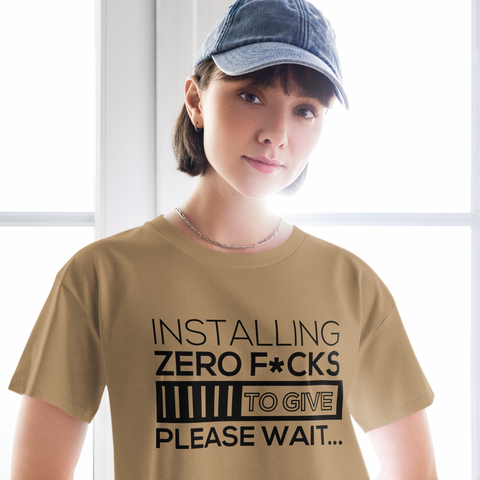 Zero F*cks To Give Women’s crop top