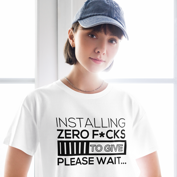 Zero F*cks To Give Women’s crop top