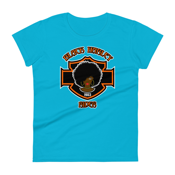 Black Harley Rider Women's Fashion Fit T-Shirt