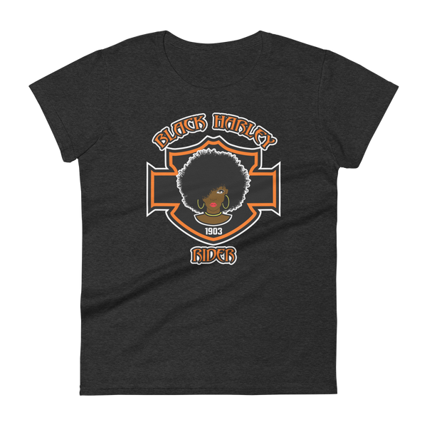 Black Harley Rider Women's Fashion Fit T-Shirt