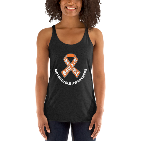 Motorcycle Awareness Women's Racerback Tank