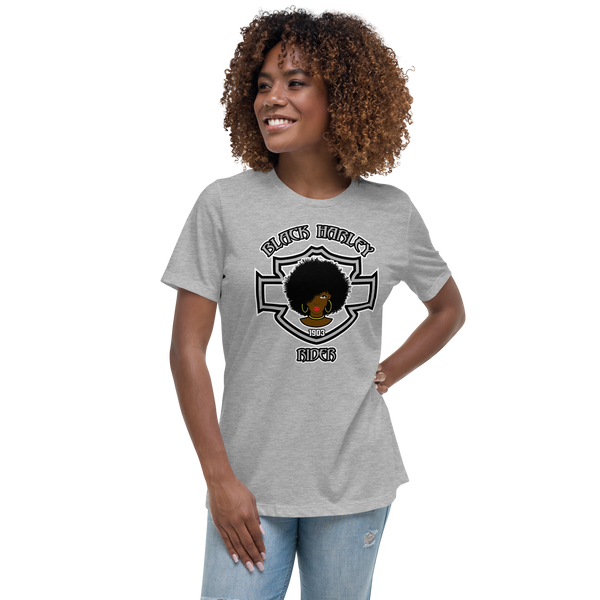 Black Harley Rider Women's Relaxed T-Shirt