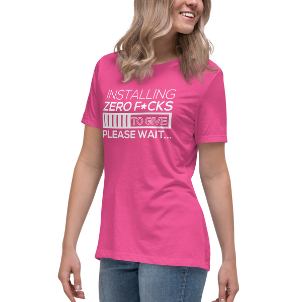 Zero F*cks To Give Women's Relaxed T-Shirt