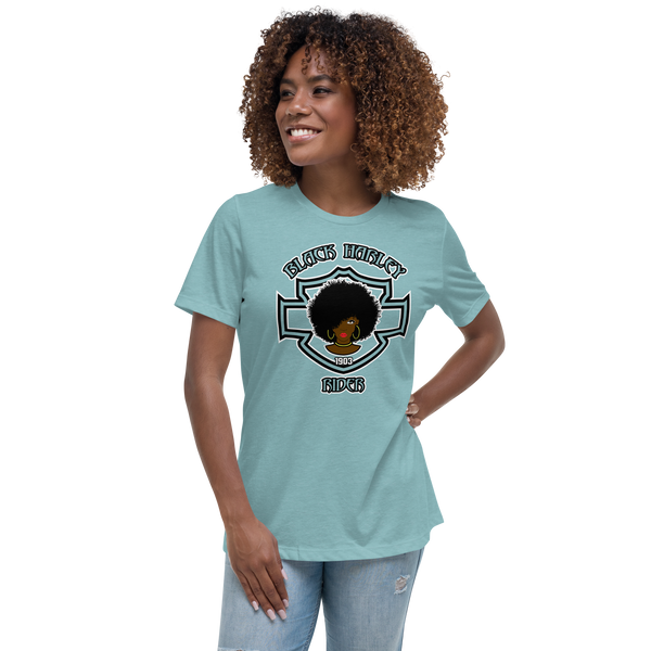 Black Harley Rider Women's Relaxed T-Shirt