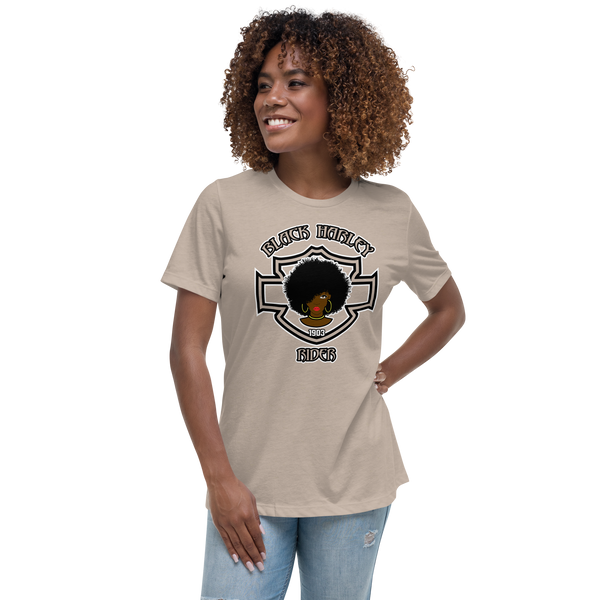 Black Harley Rider Women's Relaxed T-Shirt