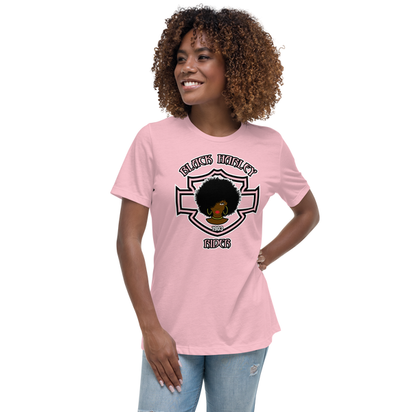 Black Harley Rider Women's Relaxed T-Shirt