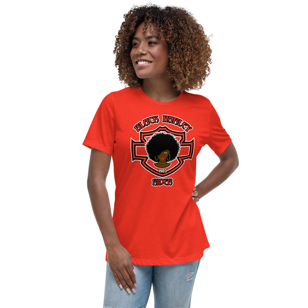 Black Harley Rider Women's Relaxed T-Shirt