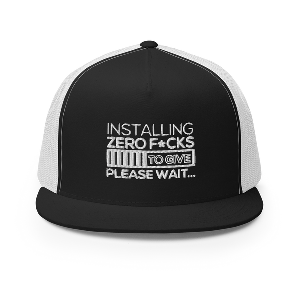 Zero F*cks To Give Trucker Cap