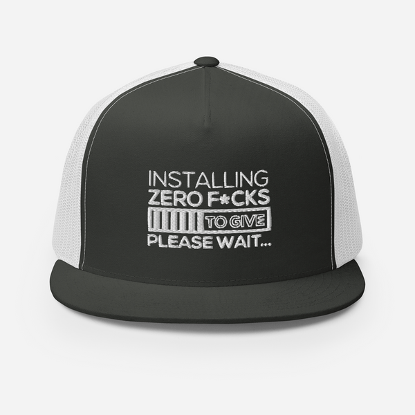 Zero F*cks To Give Trucker Cap