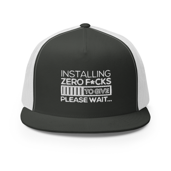 Zero F*cks To Give Trucker Cap