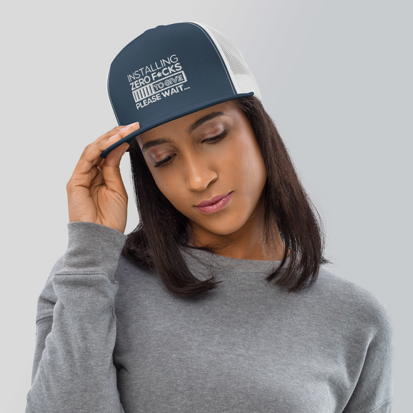 Zero F*cks To Give Trucker Cap