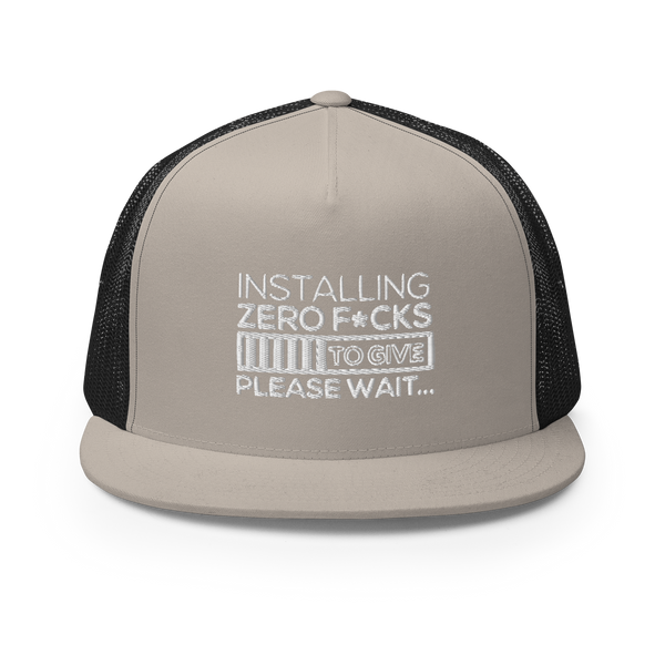 Zero F*cks To Give Trucker Cap