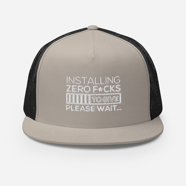 Zero F*cks To Give Trucker Cap