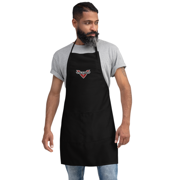 Victory Motorcycle Embroidered Apron