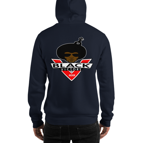 Black Victory Rider (Male Brown Face) Hooded Sweatshirt