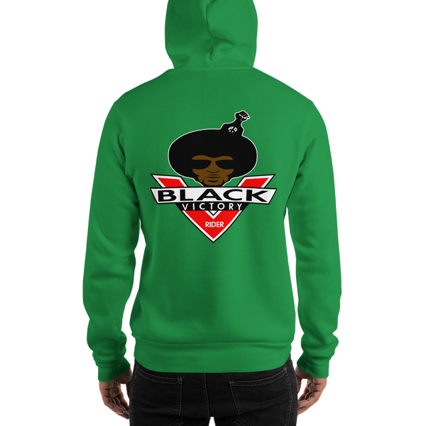 Black Victory Rider (Male Brown Face) Hooded Sweatshirt