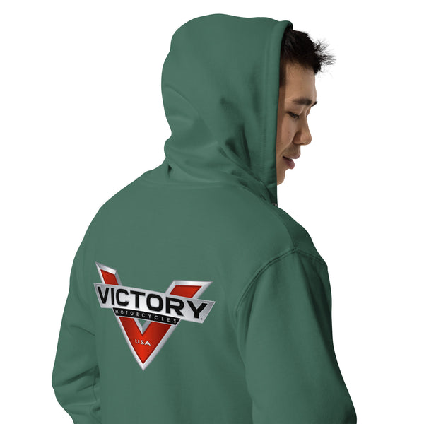 Victory Motorcycle Unisex Fleece Zip Up Hoodie