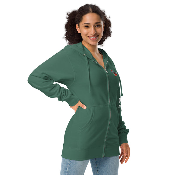 Victory Motorcycle Unisex Fleece Zip Up Hoodie