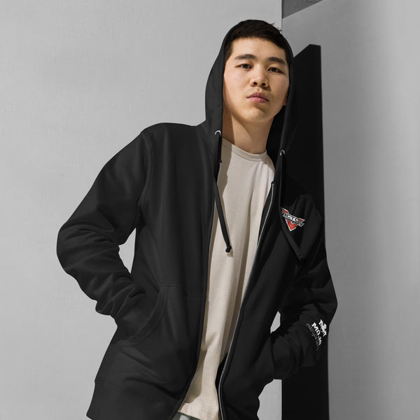 Victory Motorcycle Unisex Fleece Zip Up Hoodie