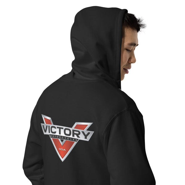 Victory Motorcycle Unisex Fleece Zip Up Hoodie