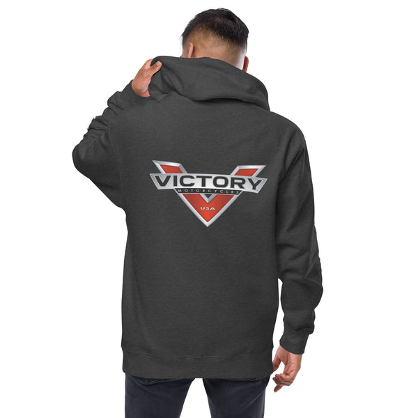 Victory Motorcycle Unisex Fleece Zip Up Hoodie
