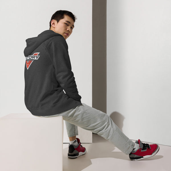 Victory Motorcycle Unisex Fleece Zip Up Hoodie