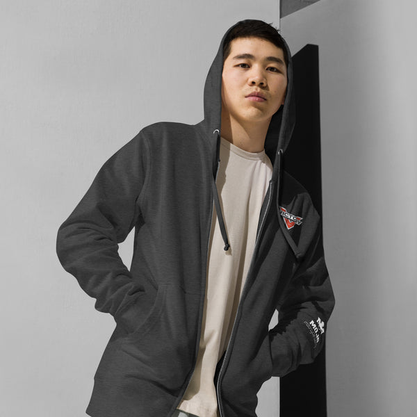 Victory Motorcycle Unisex Fleece Zip Up Hoodie